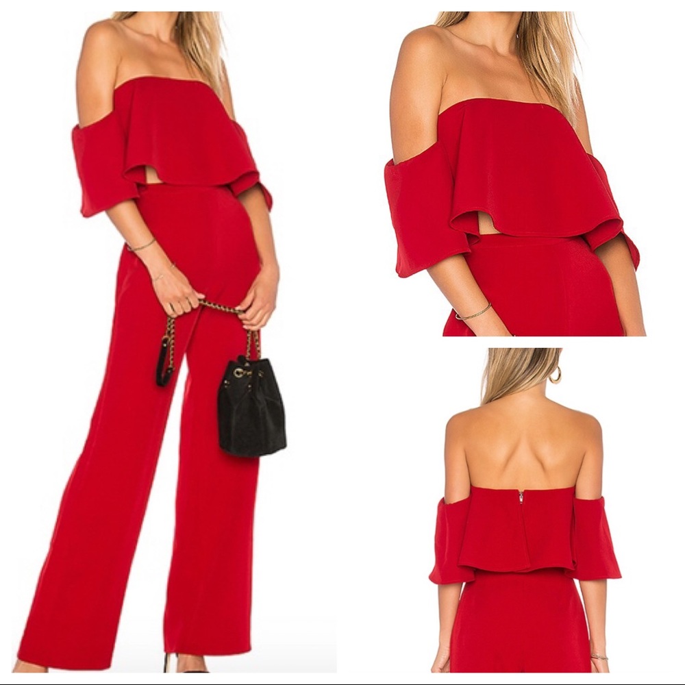 SoSEXY❤️❤️ Privacy Please Court Top in Deep Red S Off the Shoulder